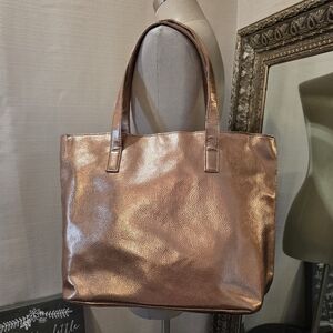 Metallic Gold Large Tote Bag.